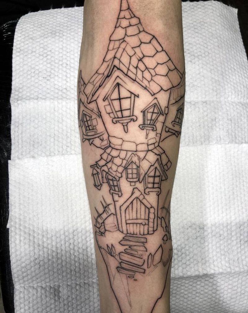 New school 线纹身图片_手部New School纹身图案