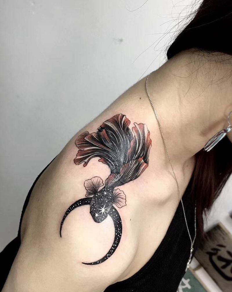 遮盖纹身图片_肩部纹身图案