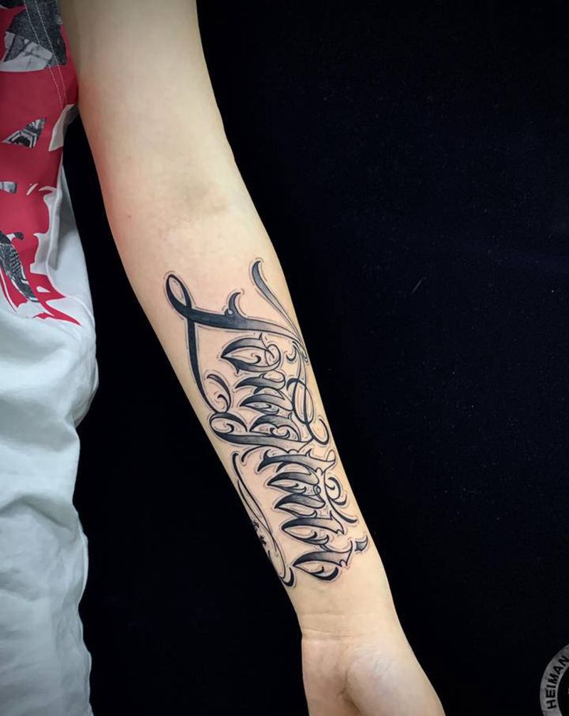 花体纹身图片_手部纹身图案
