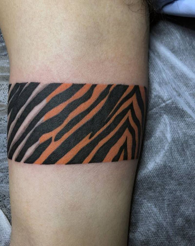 手环纹身图片_手部纹身图案