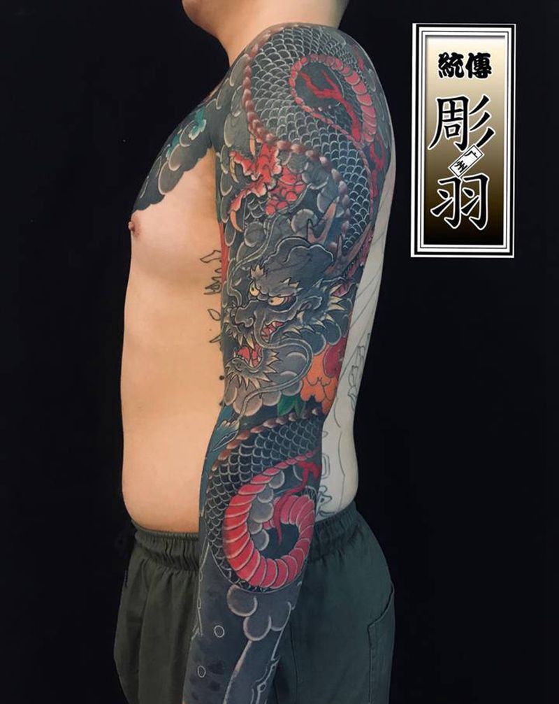 暴力遮盖纹身图片_手臂手部老传统纹身图案