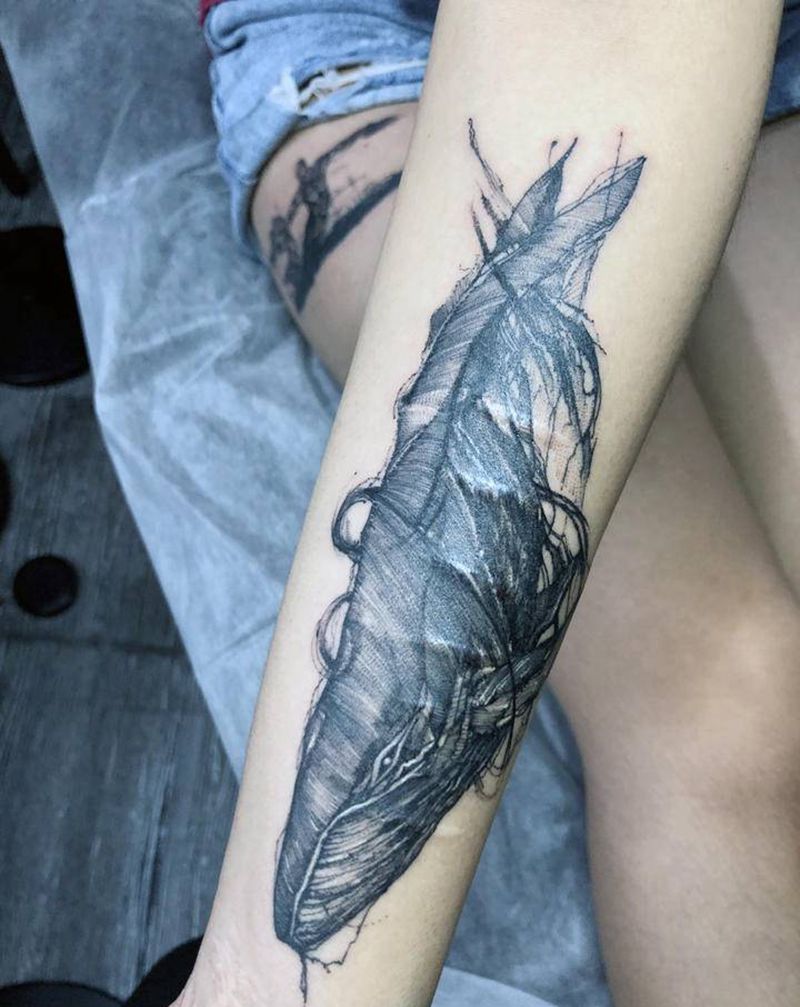 遮盖纹身图片_腿部手部纹身图案