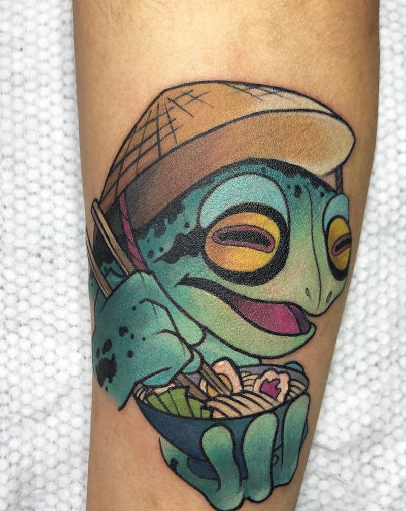 蛤蟆纹身图片_手臂纹身图案