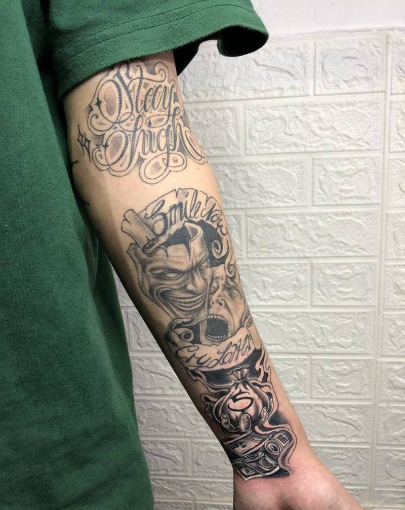 西海岸纹身图片_手部纹身图案