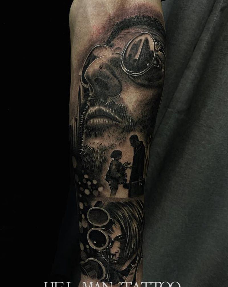 这个杀手不太冷纹身图片_手臂纹身图案