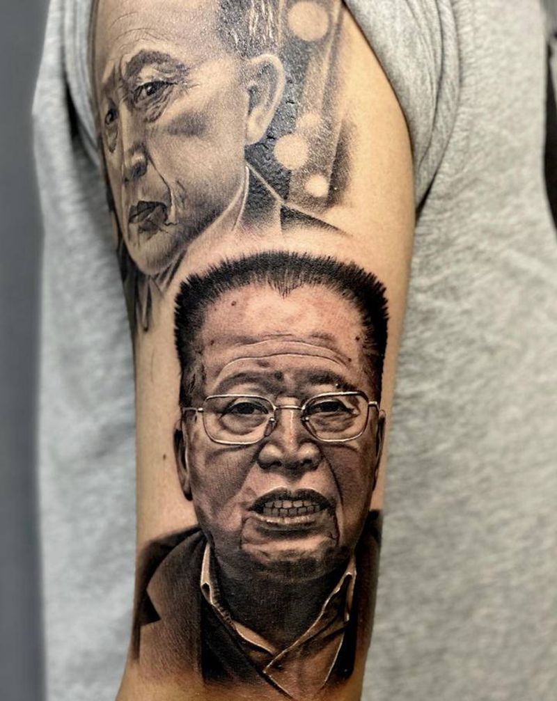 肖像纹身图片_手臂纹身图案