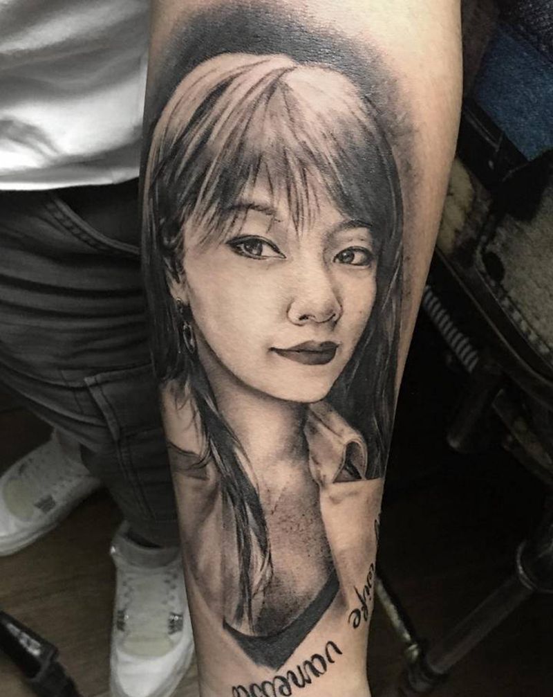 人像纹身图片_手臂纹身图案