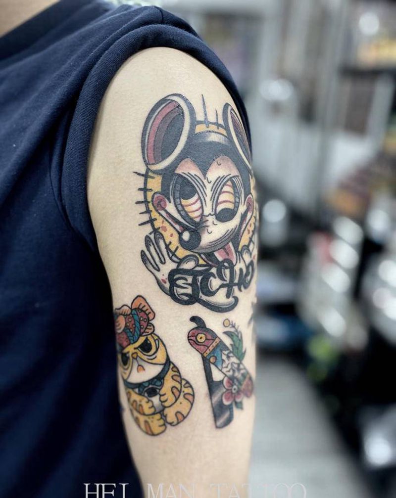 Old school纹身图片_手部纹身图案