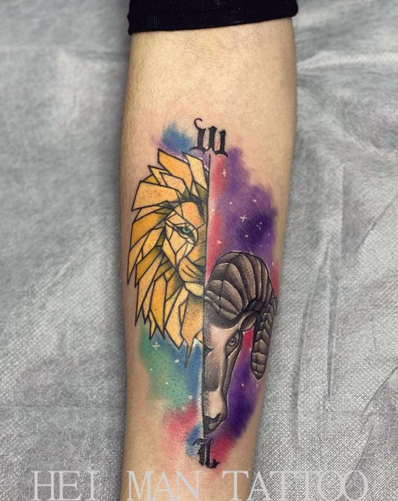 水彩纹身图片_手部纹身图案