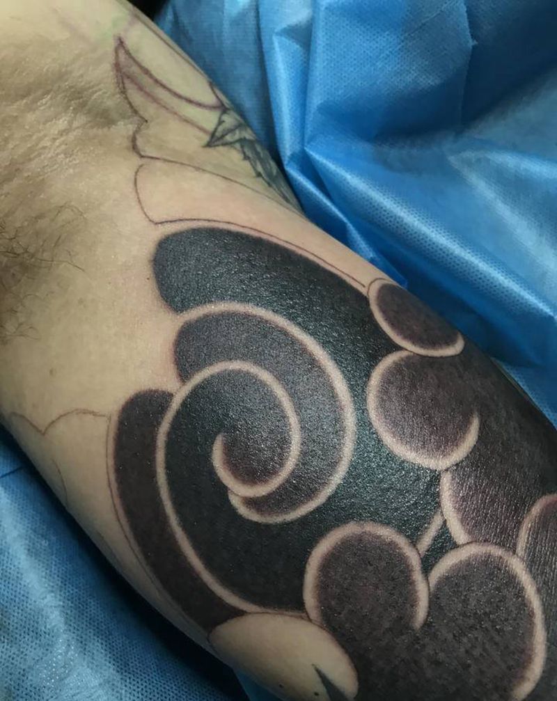 雾面纹身图片_手部手臂老传统纹身图案