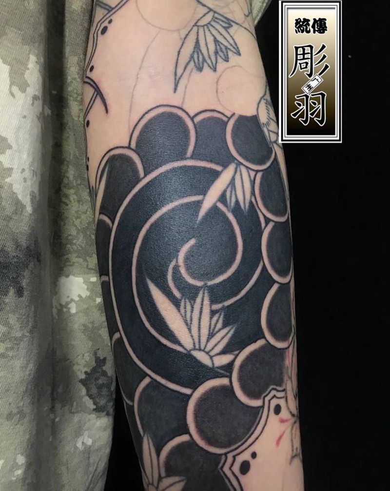 排九  单排4纹身图片_手臂手部老传统老传统花臂纹身图案