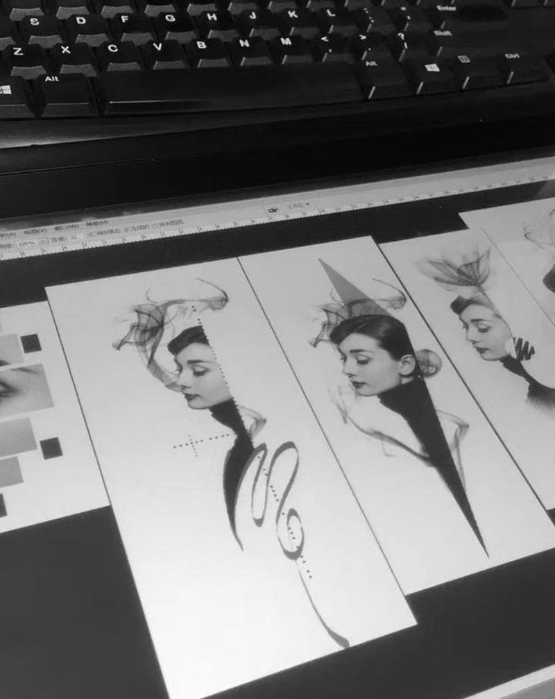 日常出稿过程纹身图片_手臂欧美写实原创原稿纹身图案