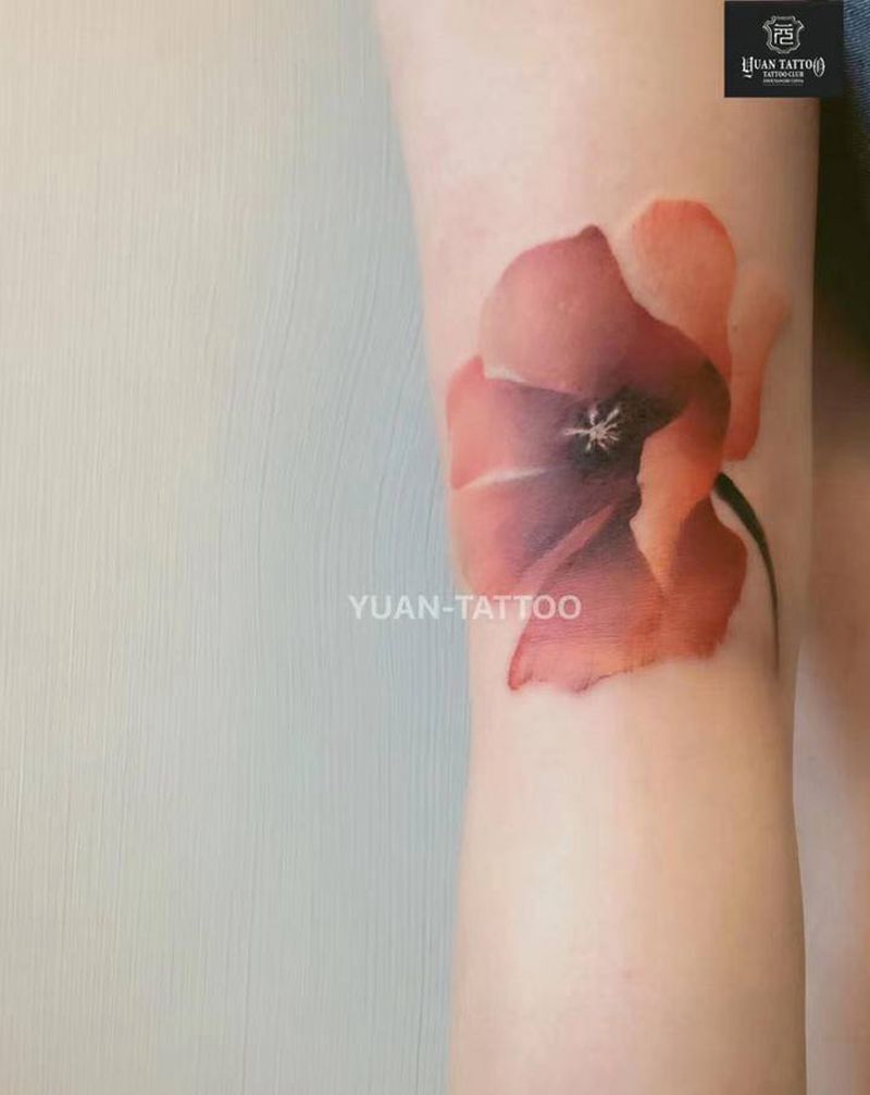 小花纹身图片_手臂纹身图案