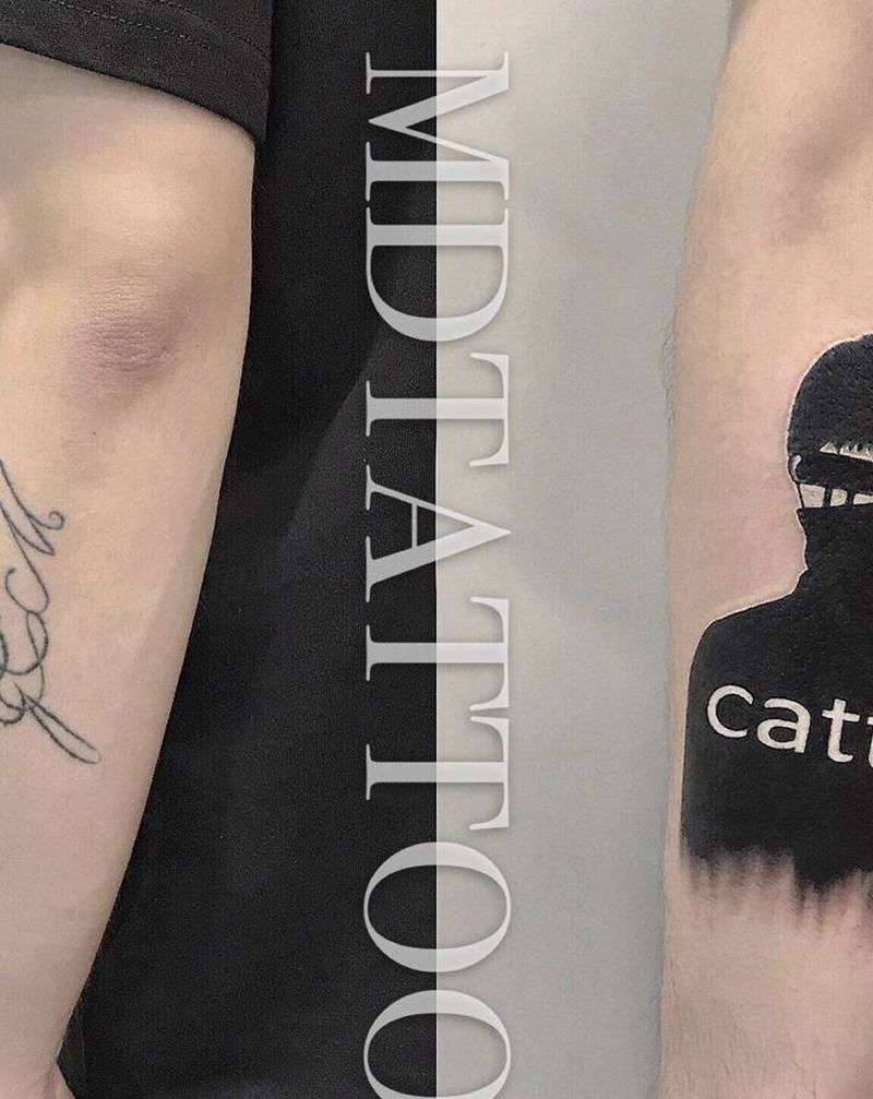 遮盖纹身图片_手部手臂图腾遮盖纹身图案