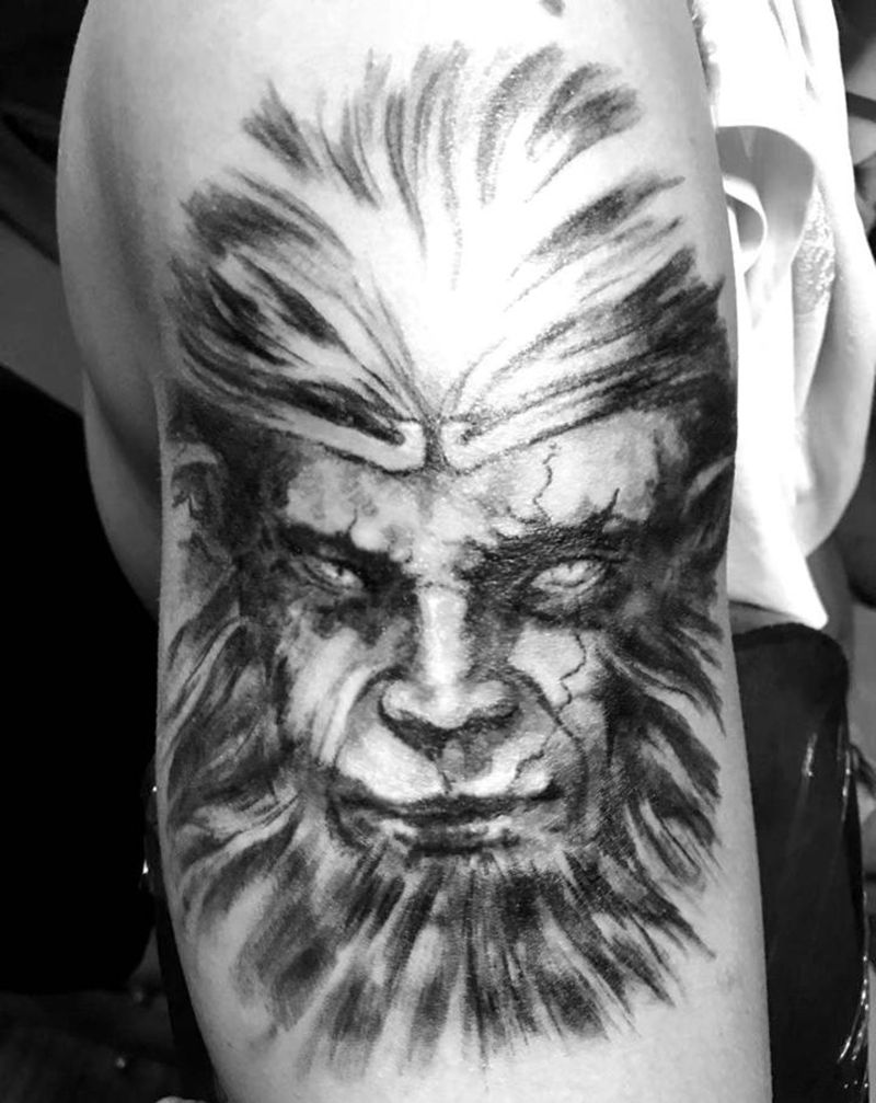 悟空纹身图片_手臂纹身图案