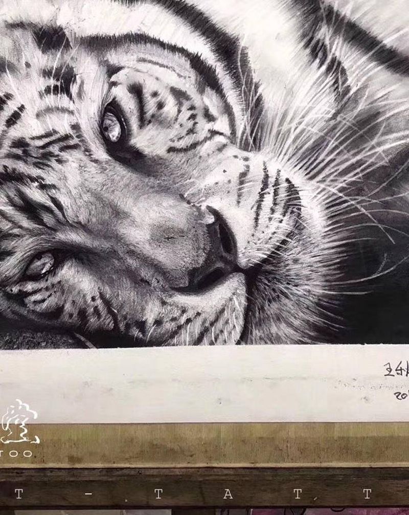 绘画作品纹身图片_欧美写实纹身图案