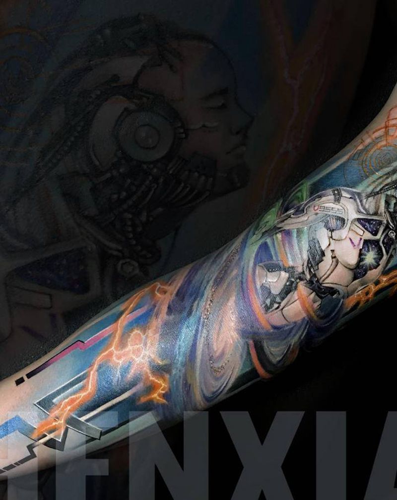 未來纹身图片_手臂手部欧美写实纹身图案