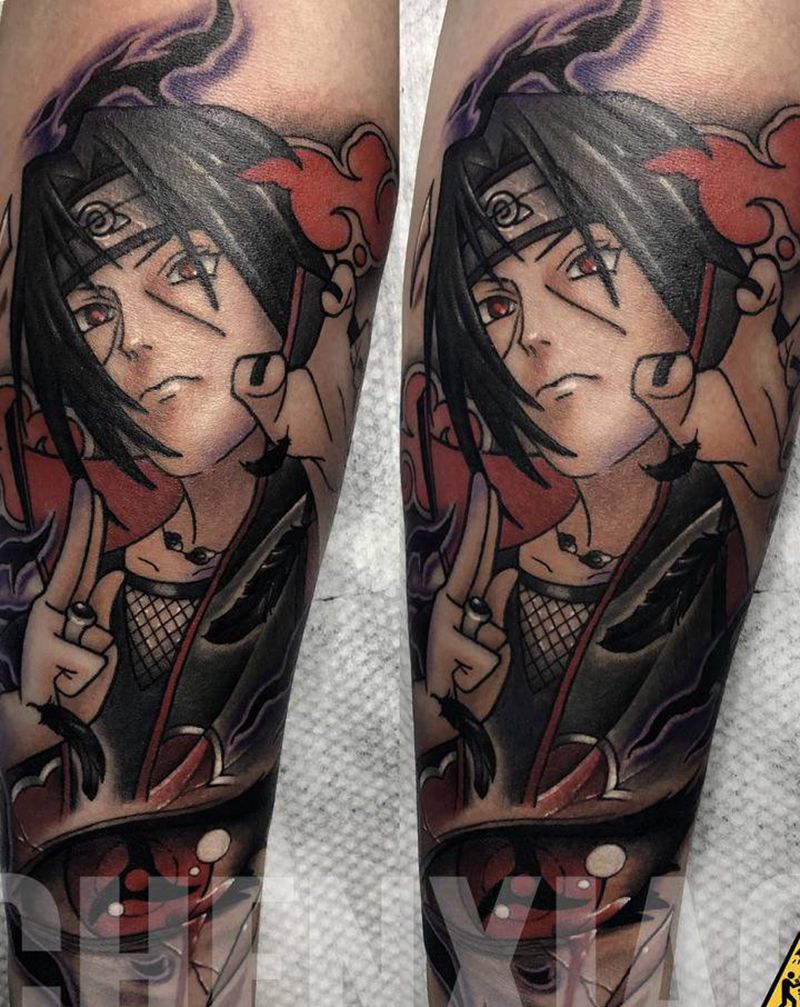 宇智波-鼬纹身图片_手部New School纹身图案