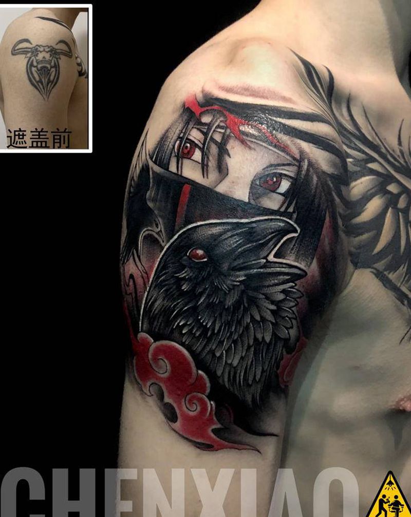 鼬-遮盖纹身图片_手部New School纹身图案