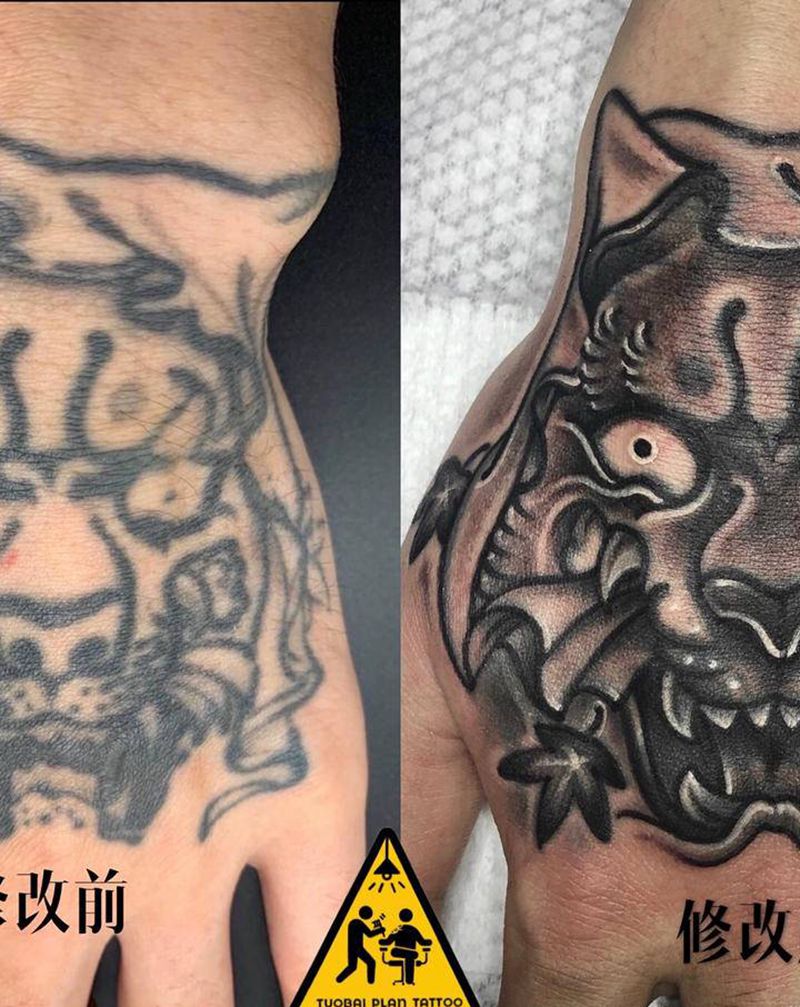 修改纹身图片_手部纹身图案