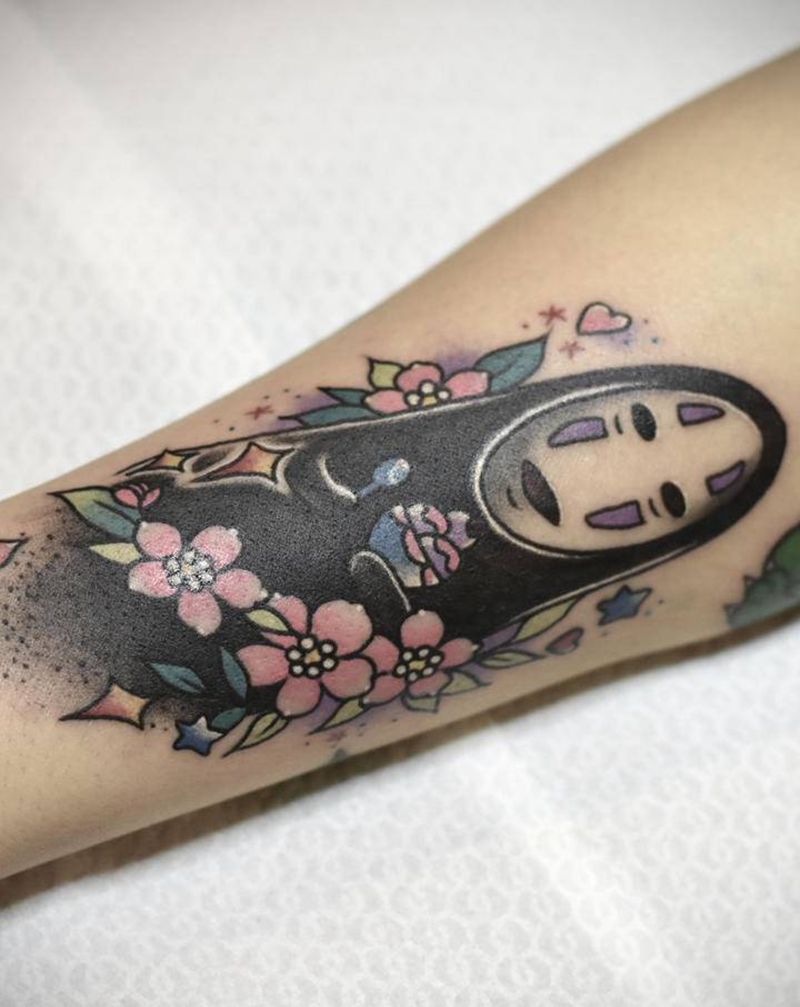 无脸男纹身图片_手部Old SchoolNew School纹身图案