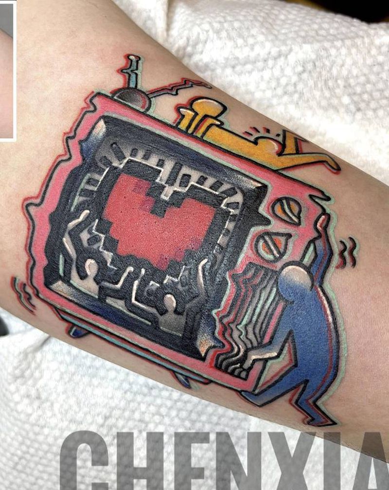 创意修改纹身图片_手臂New School纹身图案