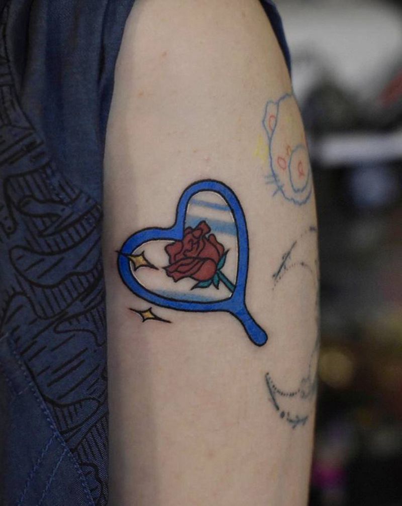 old school小镜子纹身图片_手臂手部Old SchoolNew School纹身图案