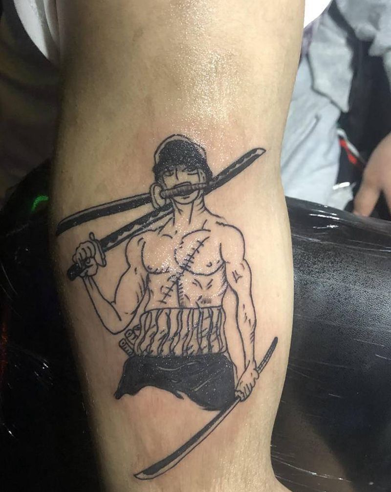 索隆纹身图片_手臂纹身图案