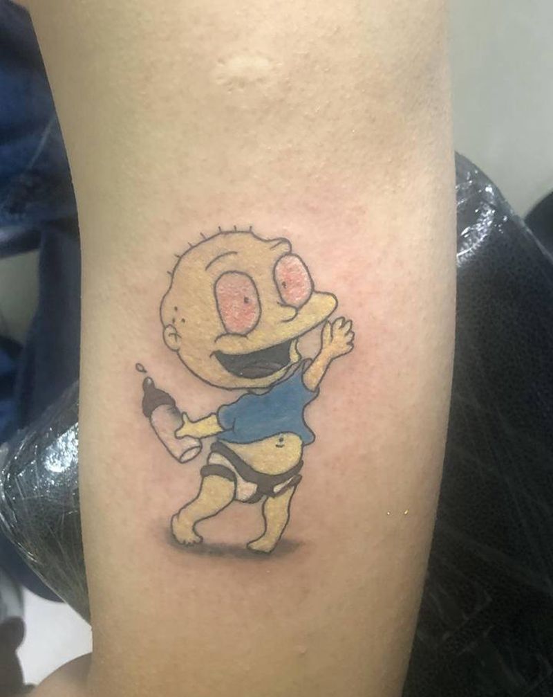 小可爱纹身图片_手部纹身图案