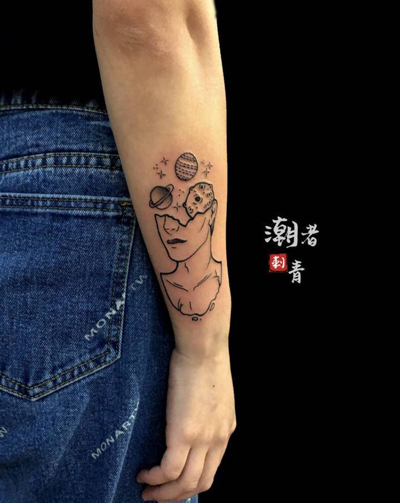 今天的工作纹身图片_手臂纹身图案