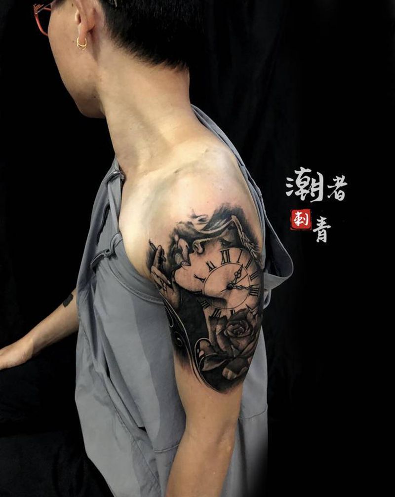 人物纹身图片_手臂欧美写实纹身图案