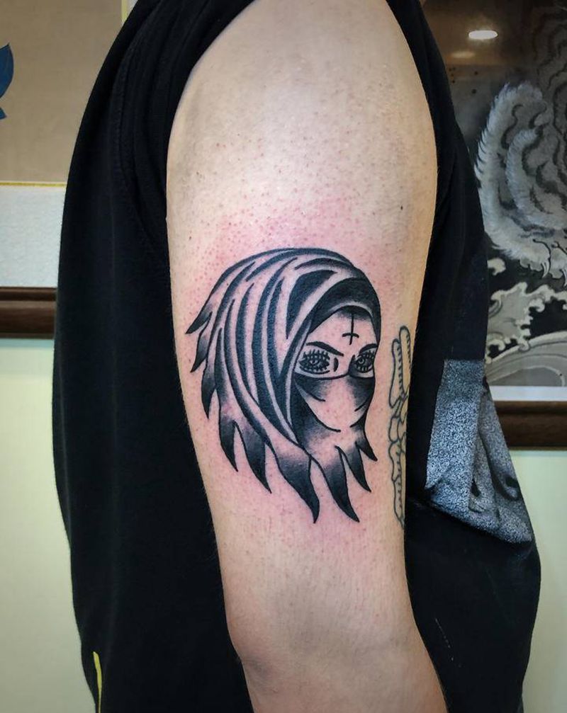 客人自带手稿纹身图片_手臂Old School纹身图案