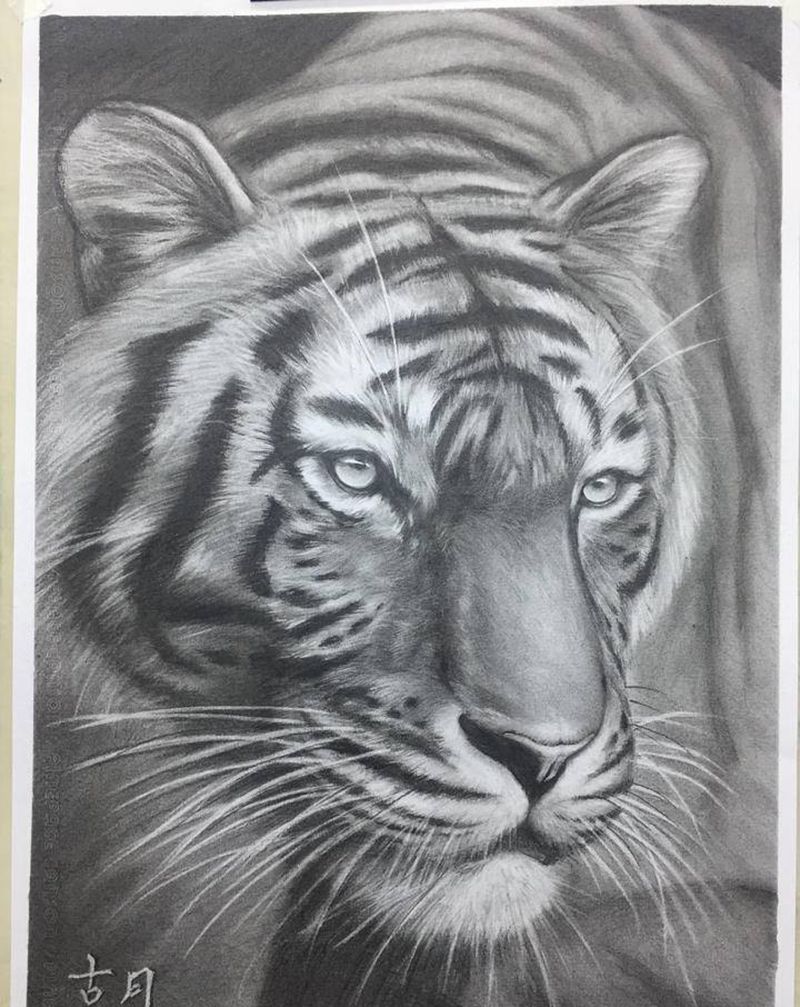 素描作品纹身图片_欧美写实素描纹身图案