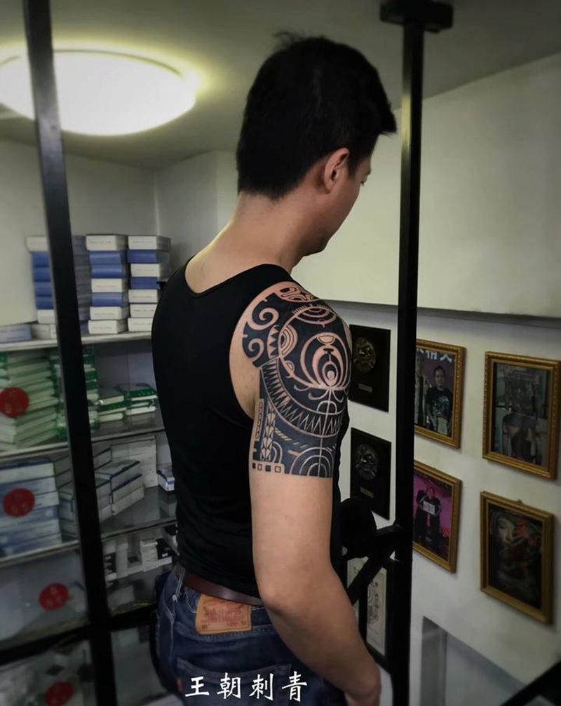 图腾纹身图片_手臂图腾玛雅图腾纹身图案