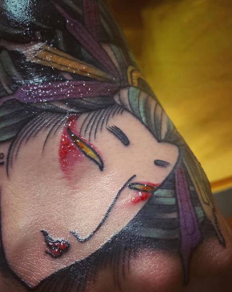 永夜刺青工作室纹身图片_手部纹身图案