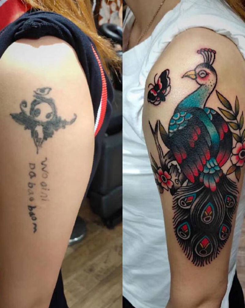 永夜刺青工作室纹身图片_臀部纹身图案