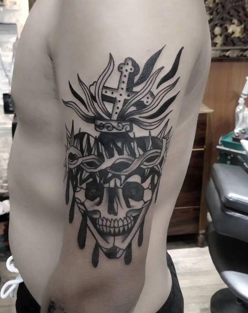 永夜刺青工作室纹身图片_手臂纹身图案