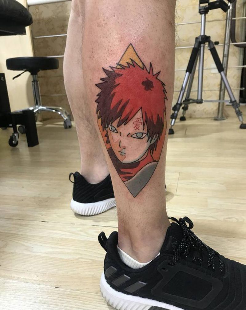 永夜刺青工作室纹身图片_腿部纹身图案