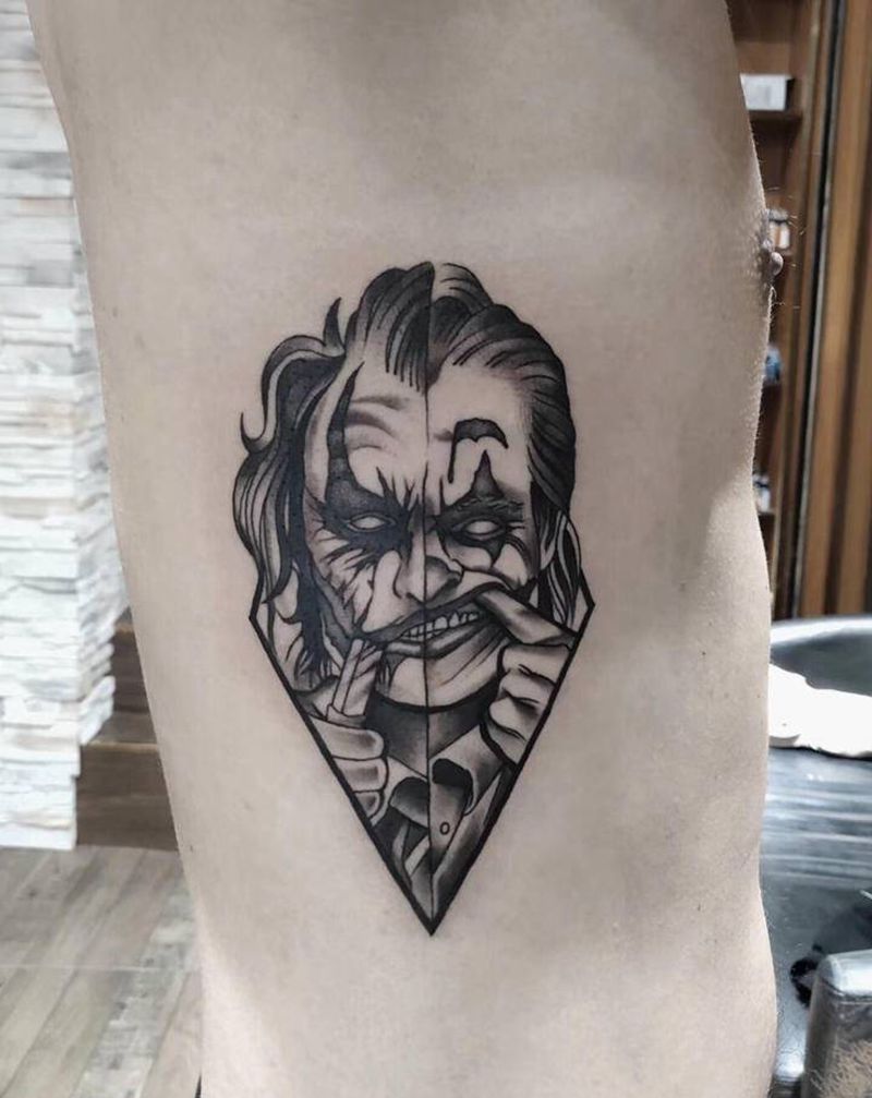 永夜刺青工作室纹身图片_腰部纹身图案