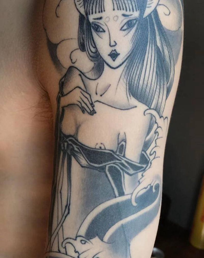 永夜刺青工作室纹身图片_手臂纹身图案