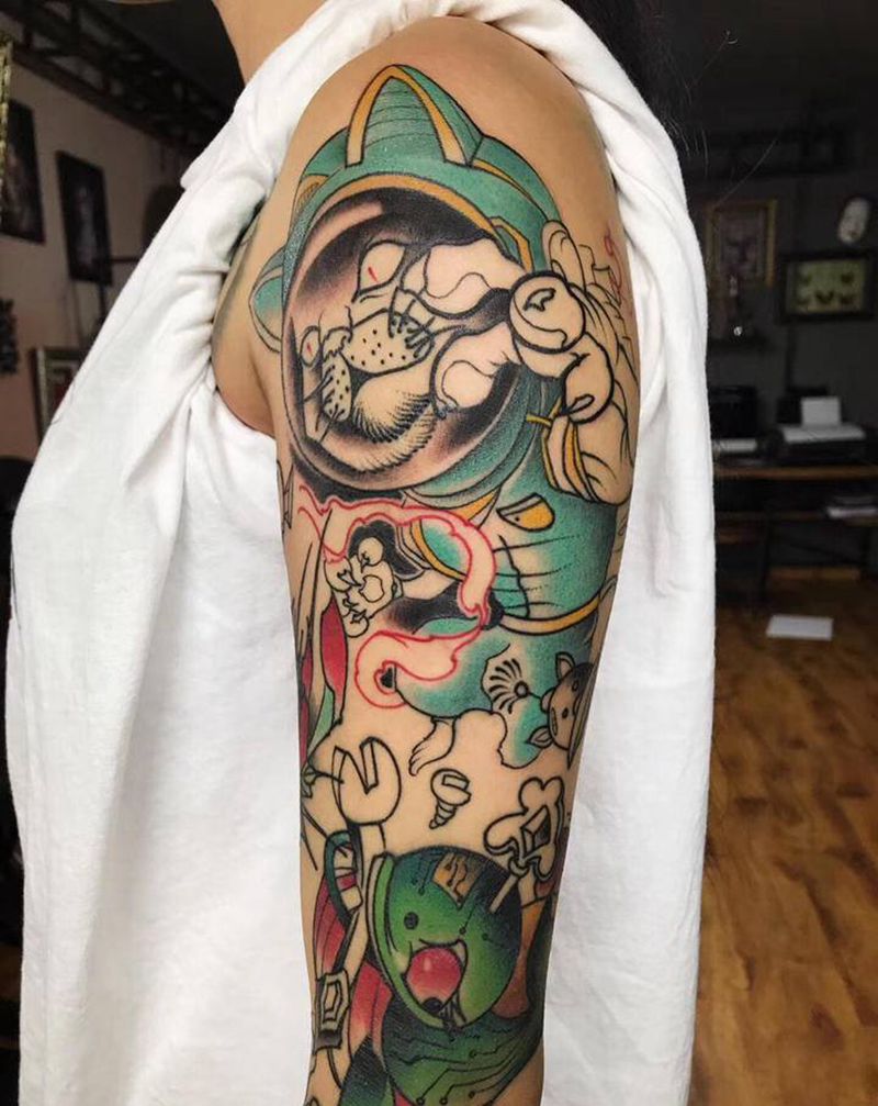 永夜刺青工作室纹身图片_手臂纹身图案