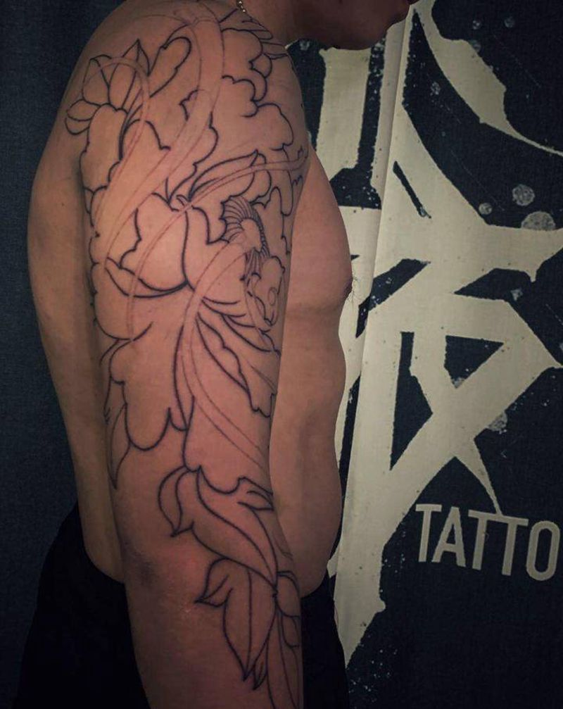 花臂7000值不值纹身图片_手臂纹身图案