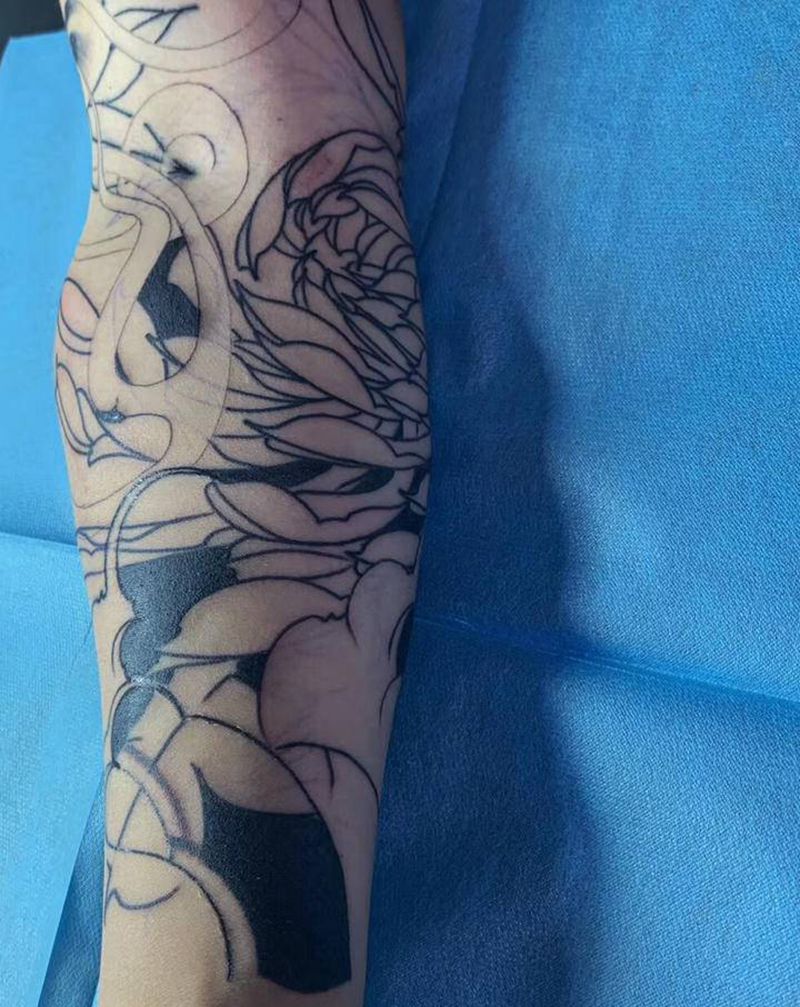 永夜刺青工作室纹身图片_手臂纹身图案