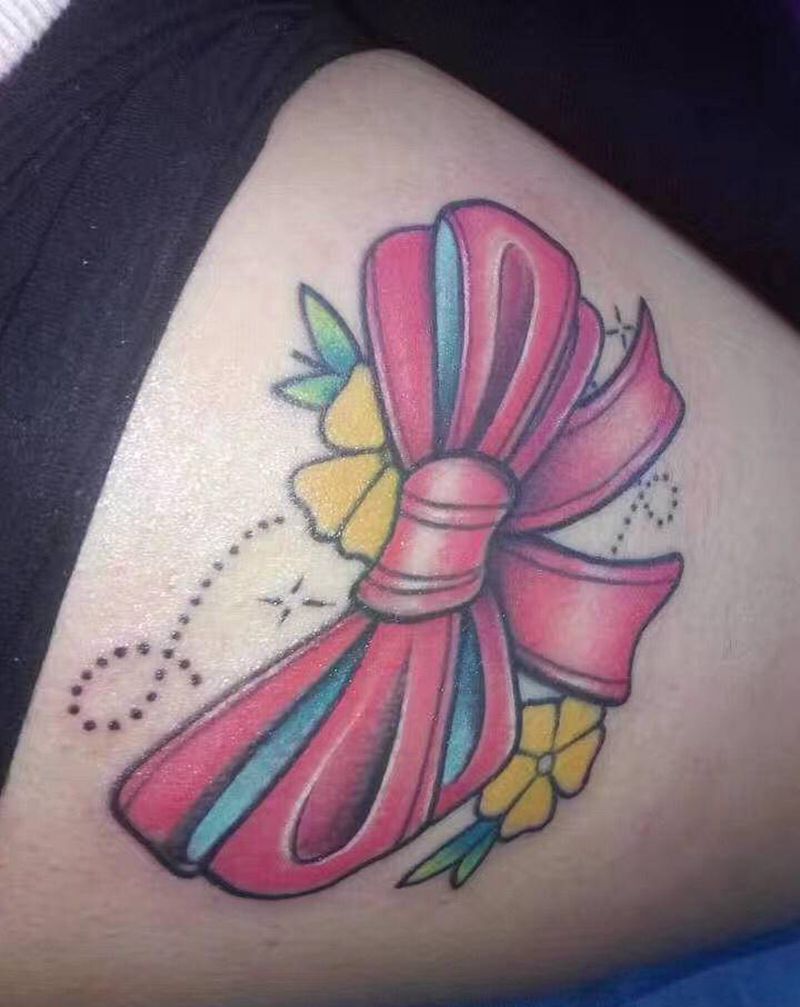 永夜刺青工作室纹身图片_腿部纹身图案