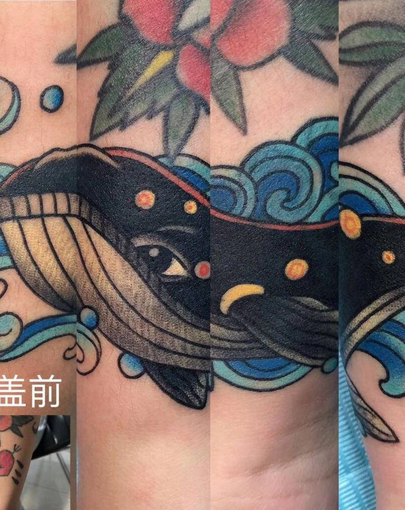 又是一个遮盖纹身图片_手臂纹身图案