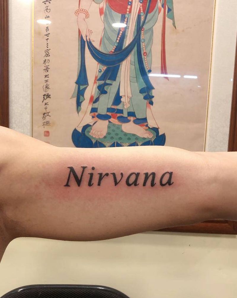 英文纹身图片_手臂字母纹身图案