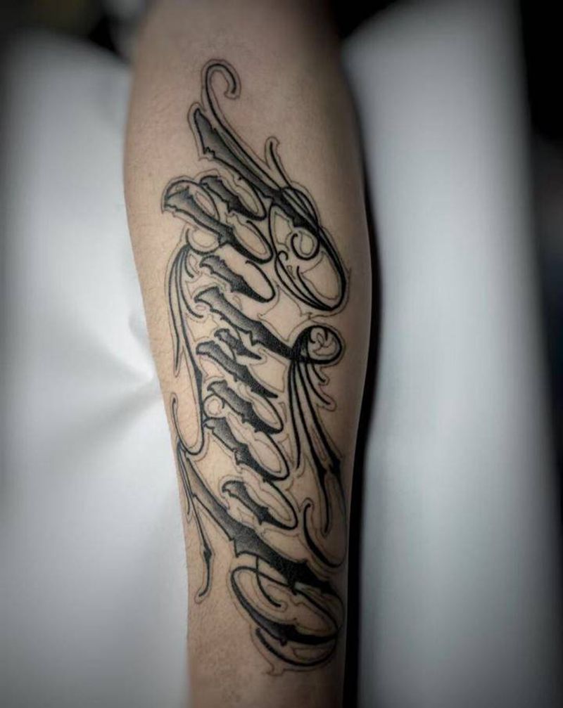 永夜刺青纹身图片_手臂纹身图案