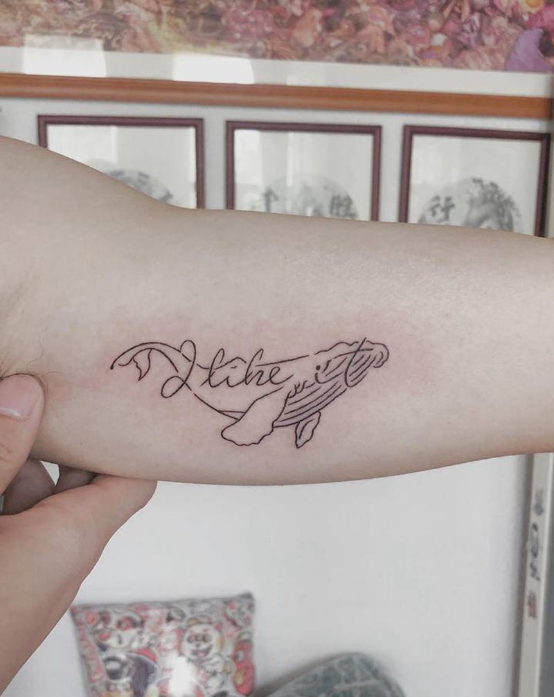 小清新纹身图片_手臂几何纹身图案