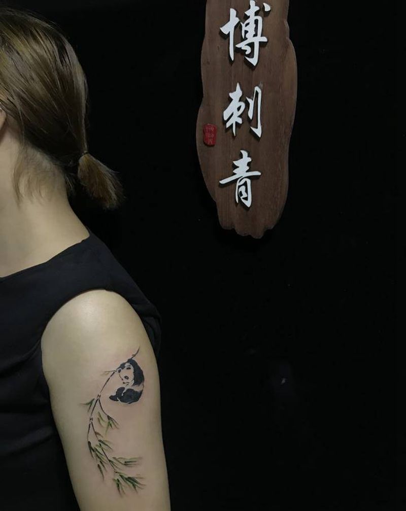 国宝纹身图片_手臂纹身图案