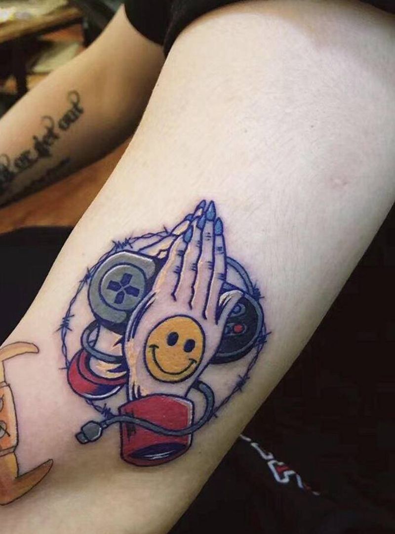 永夜刺青纹身图片_手臂纹身图案